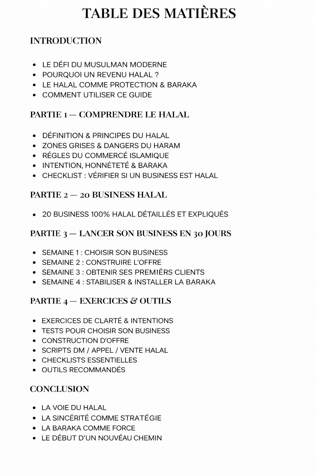 LE GUIDE DE L’ENTREPRENEUR MUSLIM